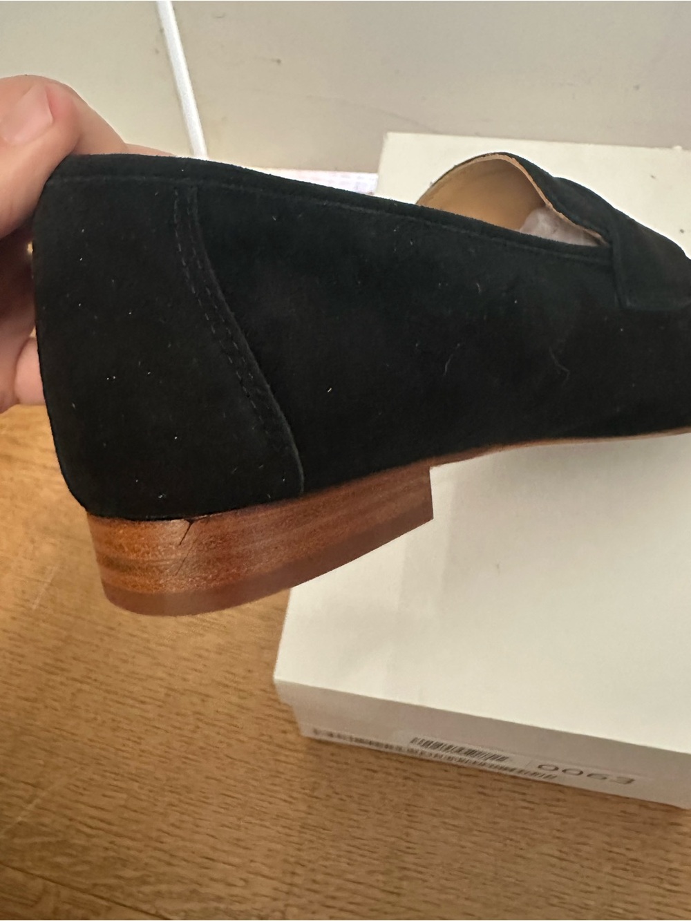 NEW Quince Italian Suede Penny Loafer Black Size 8 $298 MSRP - Picture 9 of 9